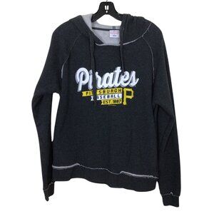 Genuine Merchandise Sweatshirt Women’s L Large Gray Pittsburgh Pirates Hooded